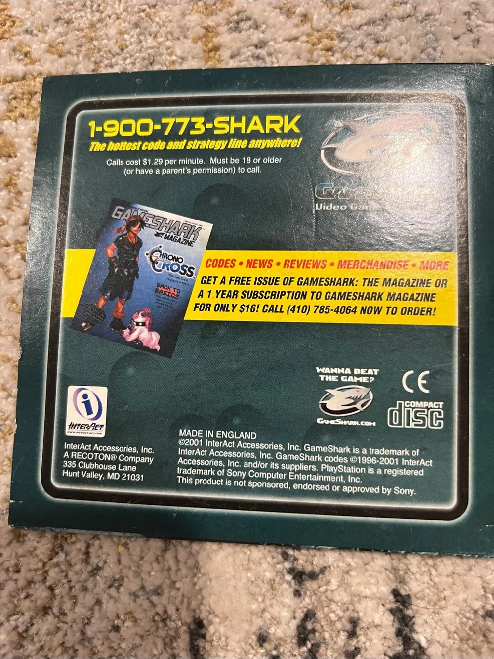 Ps1 GameShark video game enhancer PlayStation z32
